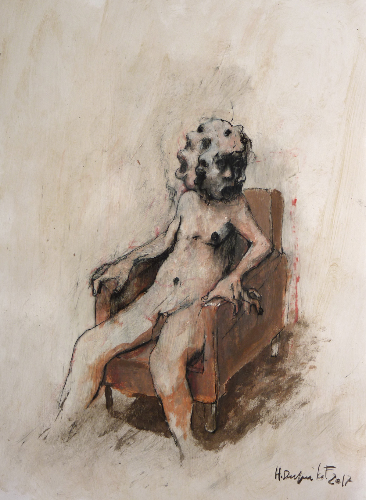 Hubert Duprilot 2017  Stylo-bille sur papier A4