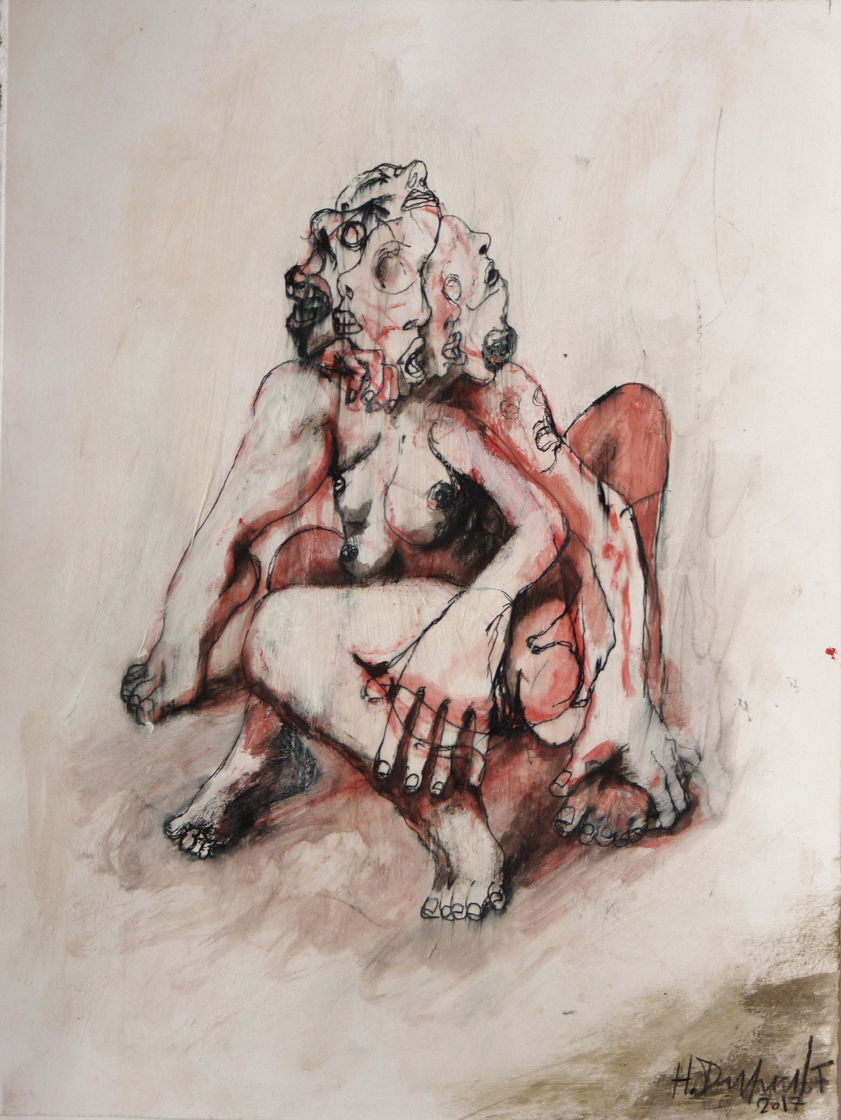 Hubert Duprilot 2017  Stylo-bille sur papier A4