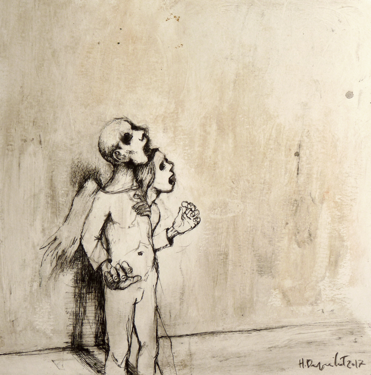 Hubert Duprilot 2017  Stylo-bille sur papier A4