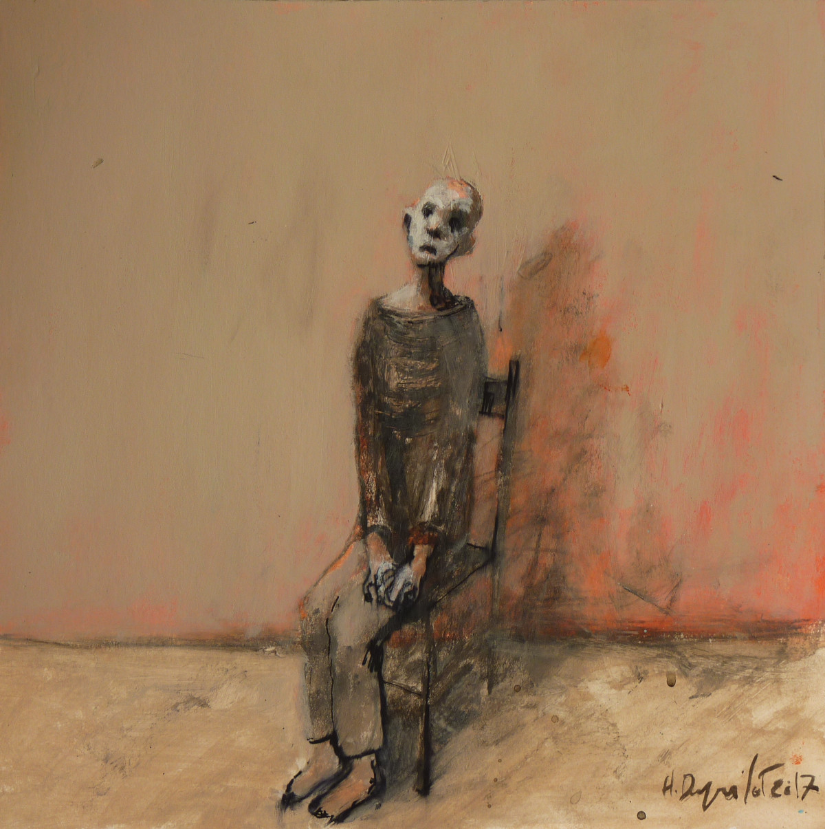 Hubert Duprilot 2017  acrylique sur papier (60x80cm)