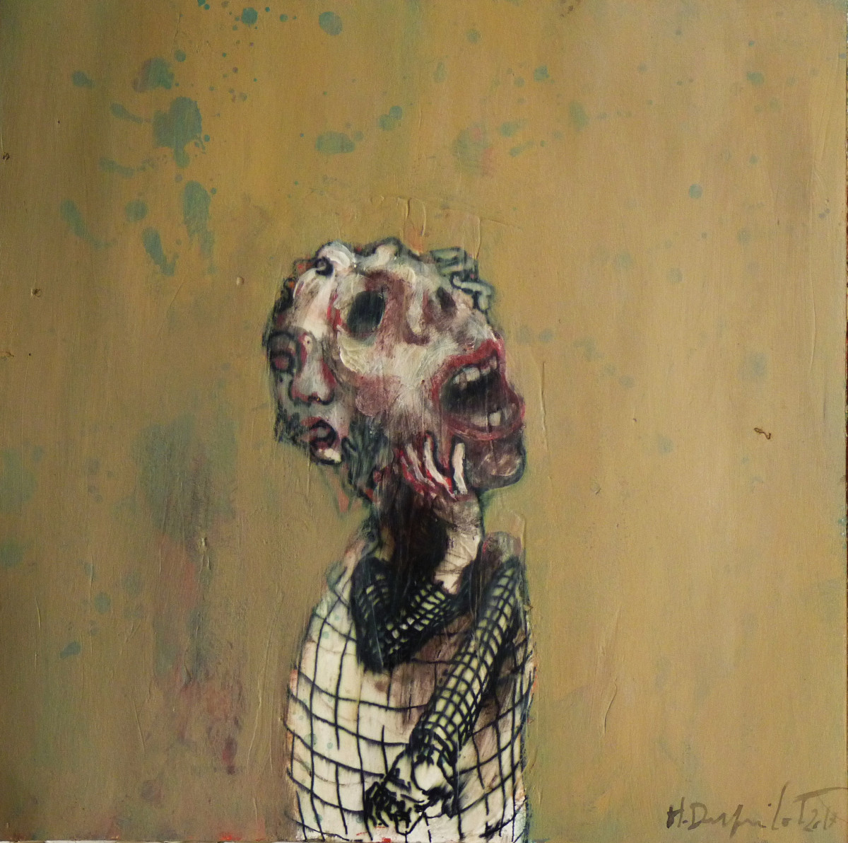 Hubert Duprilot 2017  acrylique sur papier (30x40cm)
