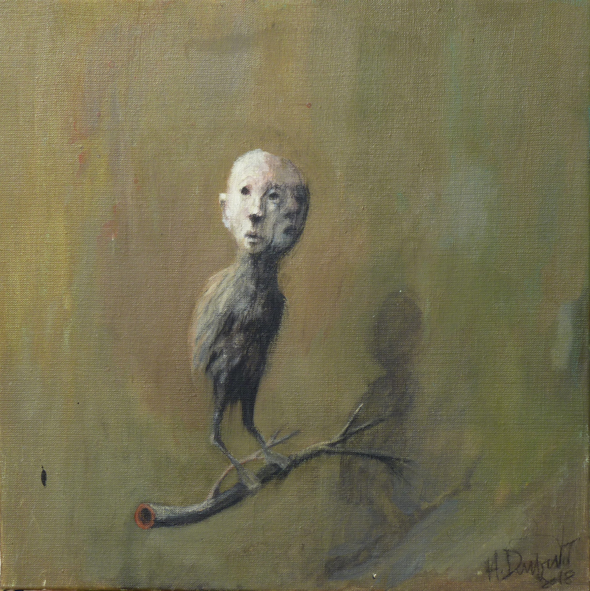 Hubert Duprilot 2018, acrylique sur toile de lin ((120x120cm) (60x120) (120x120))
