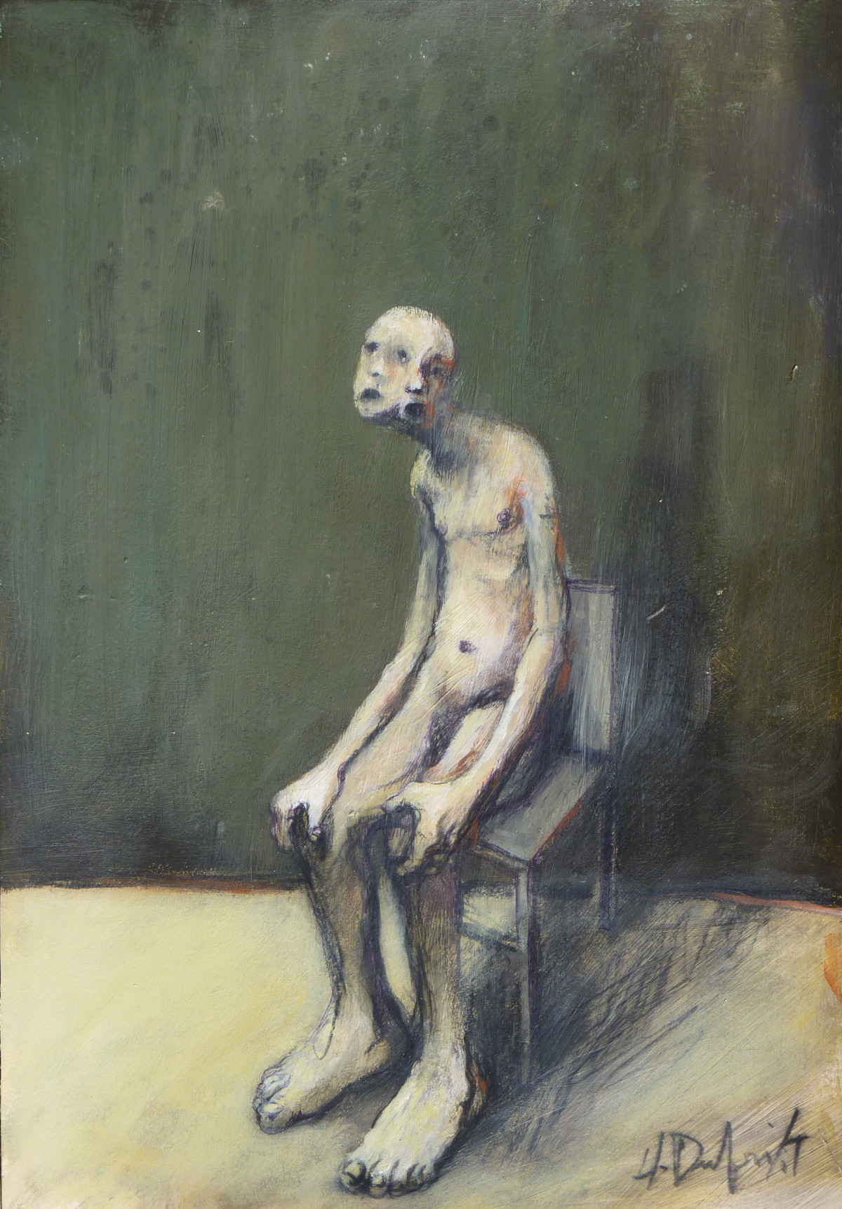 Hubert Duprilot 2018, acrylique sur papier (50x50cm)