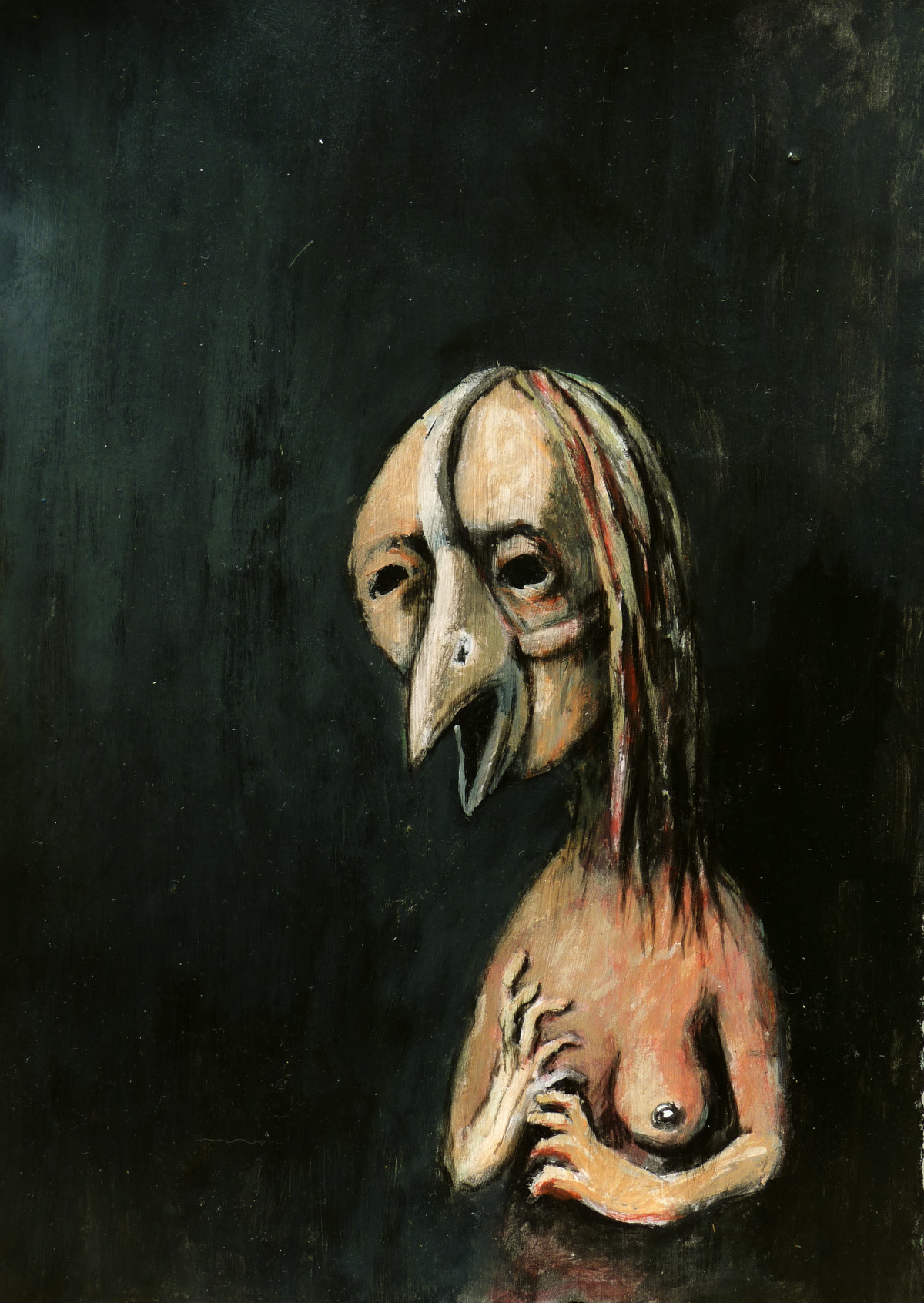 Hubert Duprilot 2015 Encre de Chine et acrylique sur papier (50x50cm)