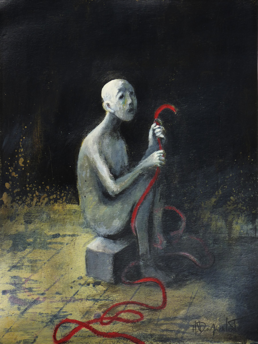 Hubert Duprilot 2015 Encre de Chine et acrylique sur papier (50x50cm)