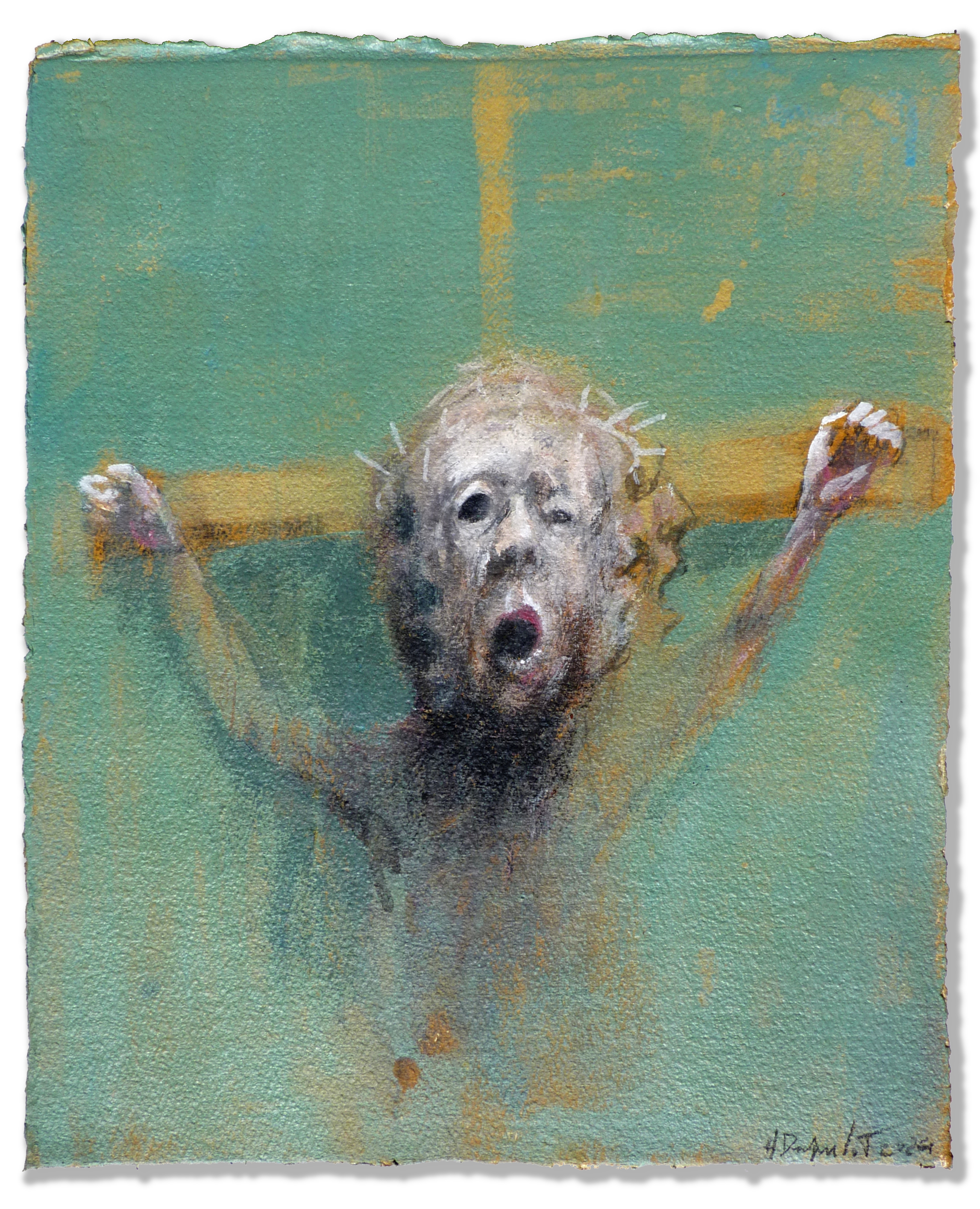 Hubert Duprilot 2015 Encre de Chine et acrylique sur papier (50x50cm)