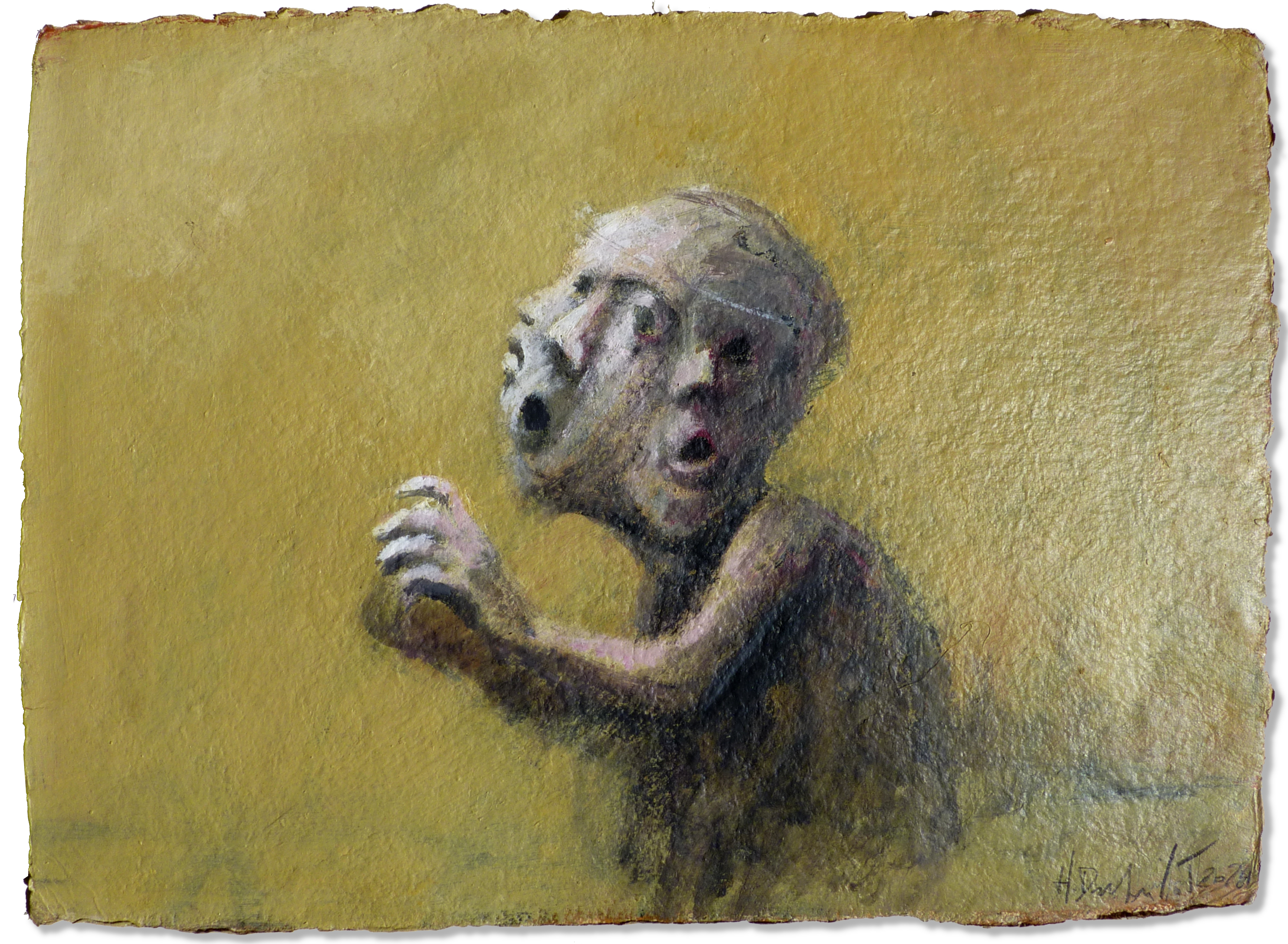 Hubert Duprilot 2015 Encre de Chine et acrylique sur papier (50x50cm)