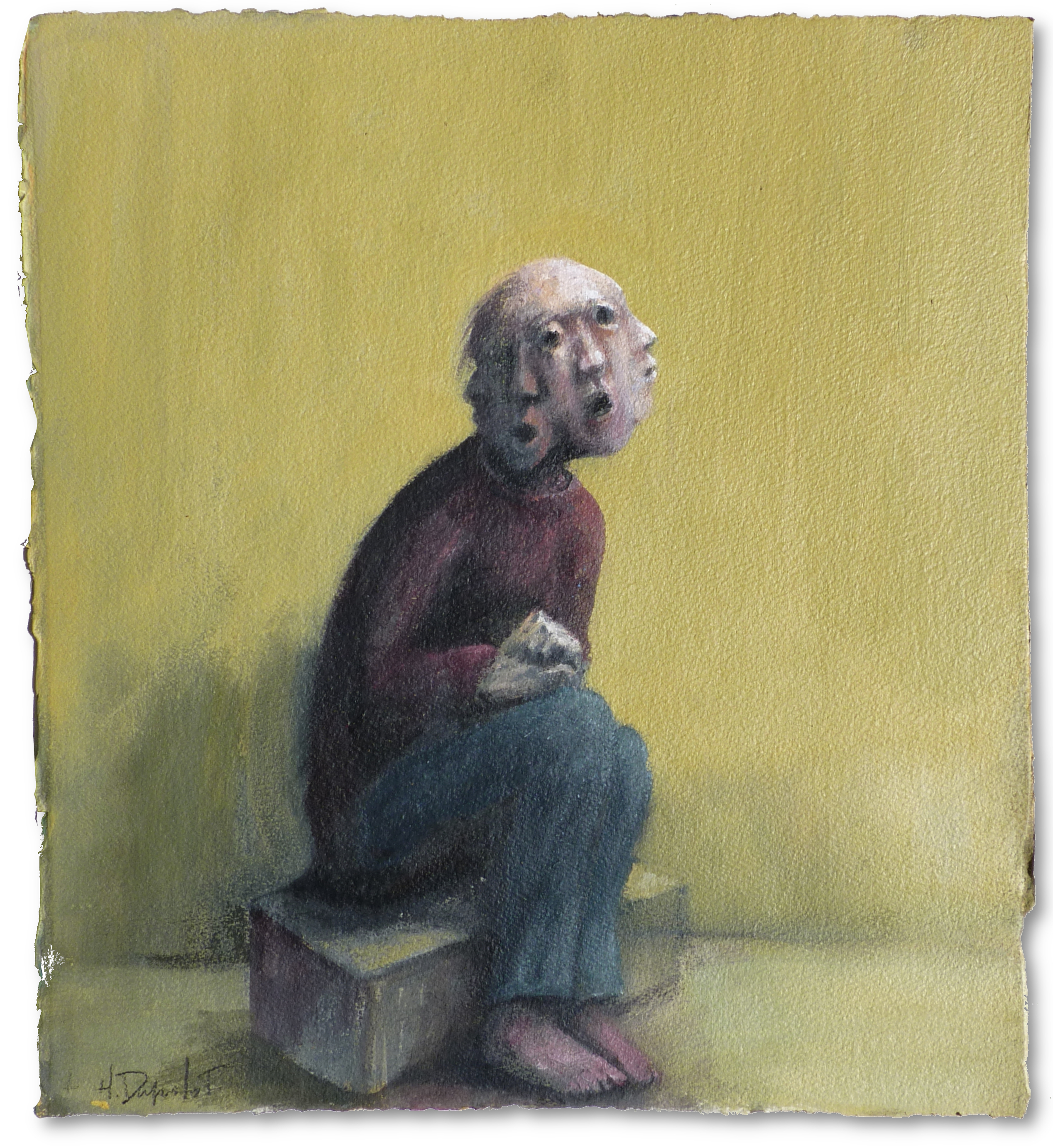 Hubert Duprilot 2015 Encre de Chine et acrylique sur papier (50x50cm)