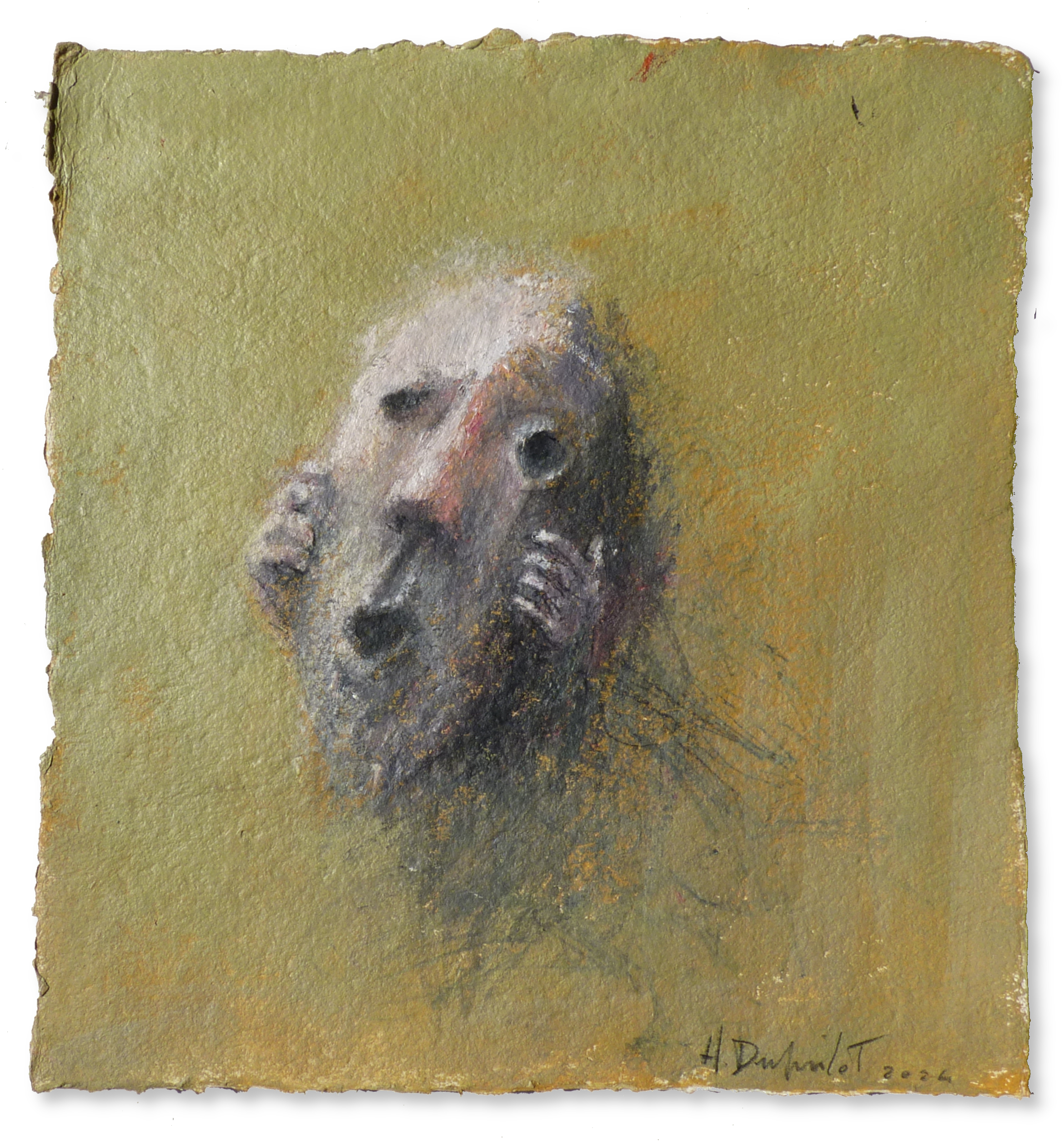 Hubert Duprilot 2015 Encre de Chine et acrylique sur papier (50x50cm)