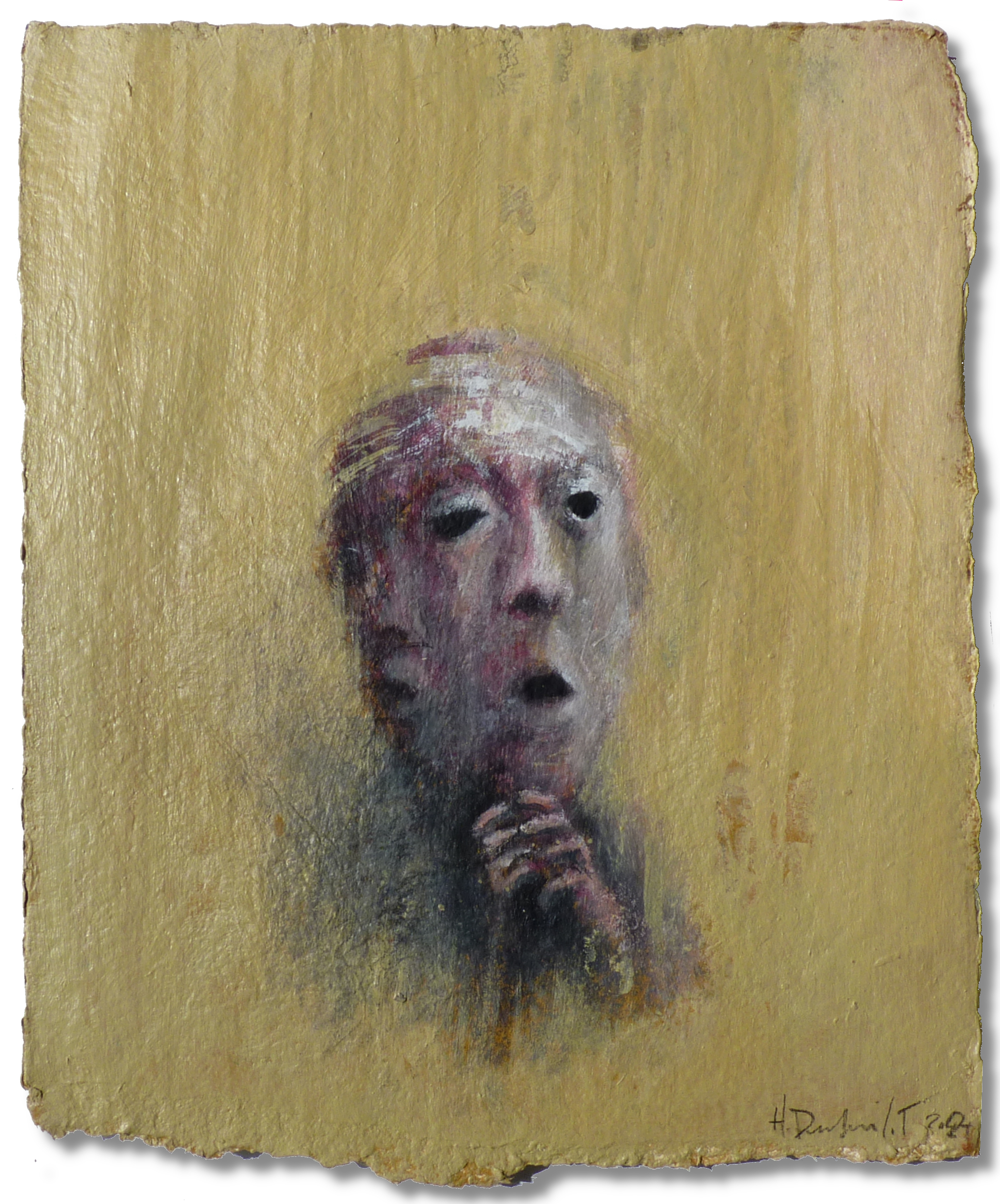 Hubert Duprilot 2015 Encre de Chine et acrylique sur papier (50x50cm)