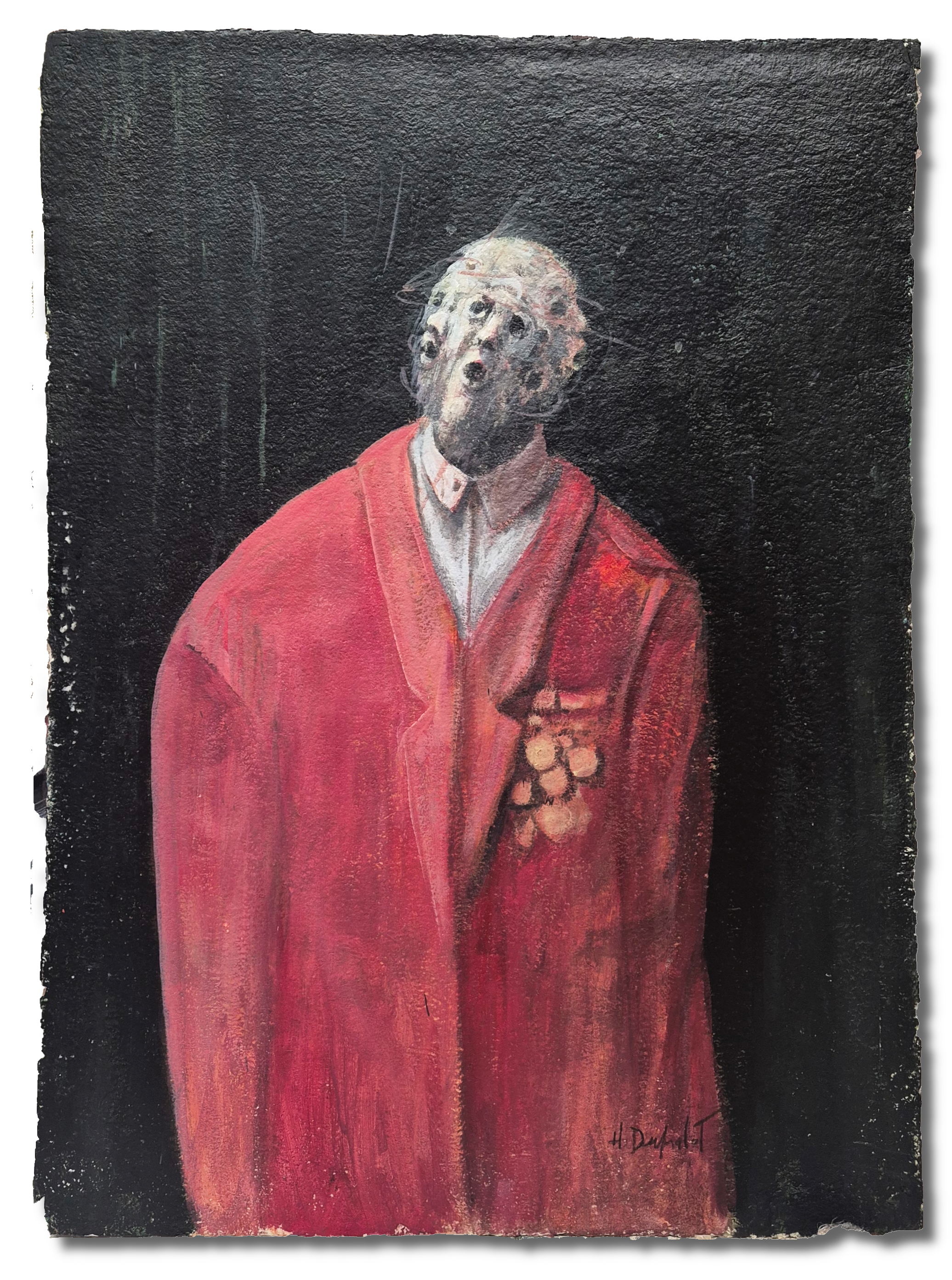Hubert Duprilot 2015 Encre de Chine et acrylique sur papier (50x50cm)