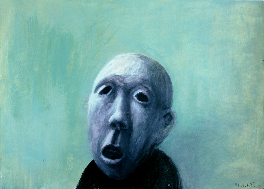 Hubert Duprilot 2015 Encre de Chine et acrylique sur papier (50x50cm)